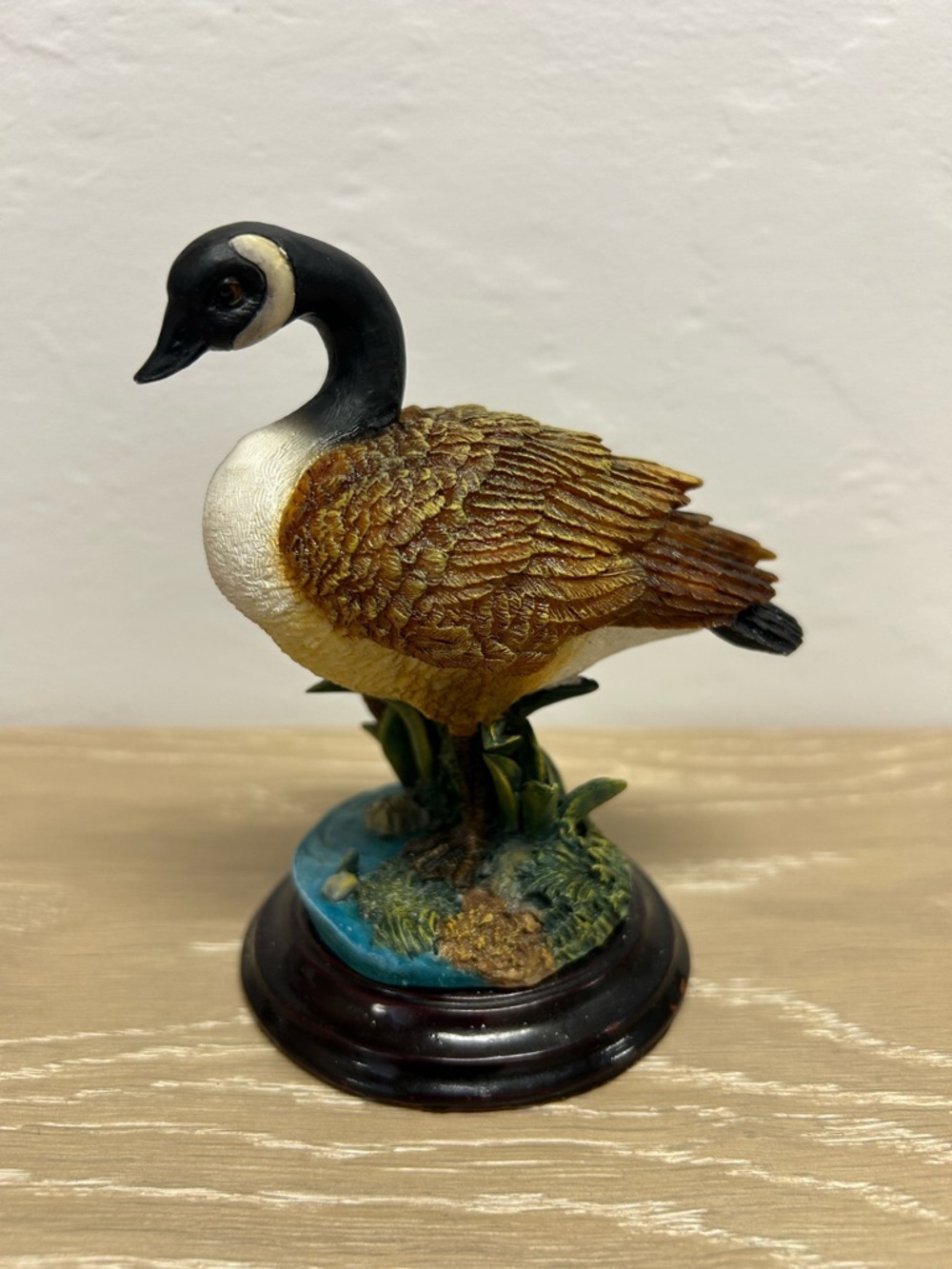 Decorative Brown and Black Canada Goose Figurine - Home Accents